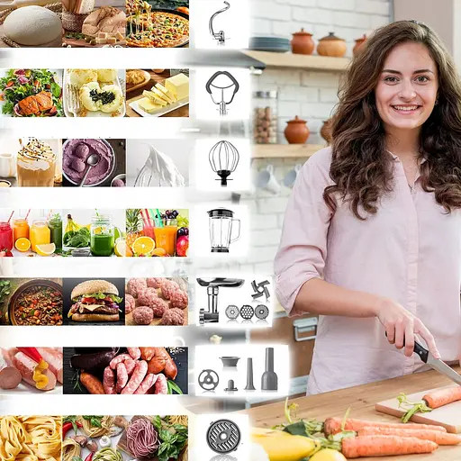 Кухонний комбайн Lehmann Mastic Black 3000 Вт - фото 6