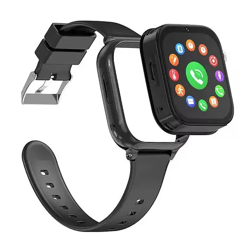 Дитячий розумний смарт-годинник Smart Watch T53 з GPS відеодзвінком прослуховуванням + 2 додаткові корпуси Чорний - фото 3