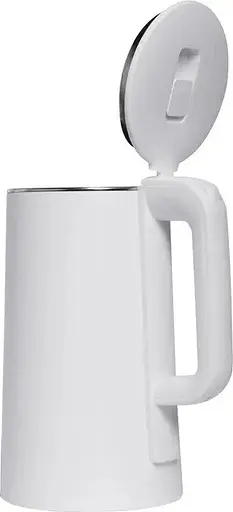 Электрочайник Domotec MS-5028 1500Вт Нержавеющая сталь/Пластик дисковый чайник 2л Автоотключение Белый - фото 2