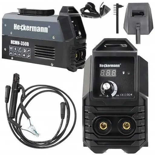 Інверторний зварювальний апарат із функцією гарячого пуску Heckermann HCMN-350B - фото 1