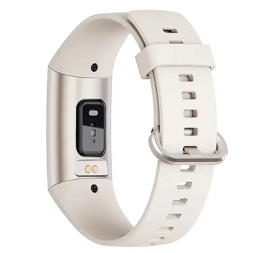 Фитнес-браслет Lemfo C80 с пульсоксиметром и тонометром (Бежевый) - фото 3