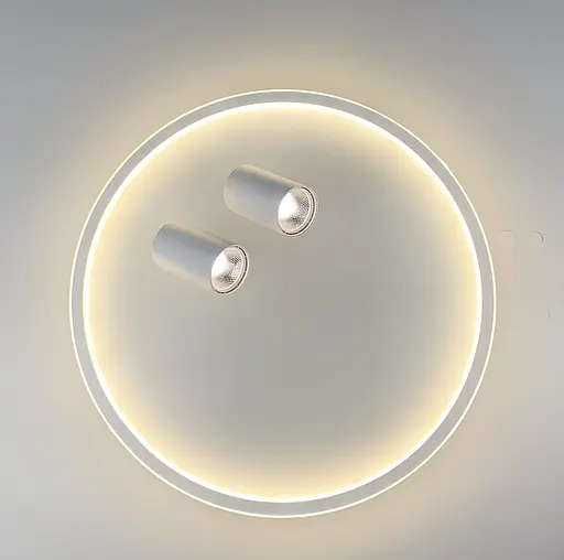 Стельова люстра LED в білому корпусі з направляючими спотами Line.F C 13/500 - фото 2