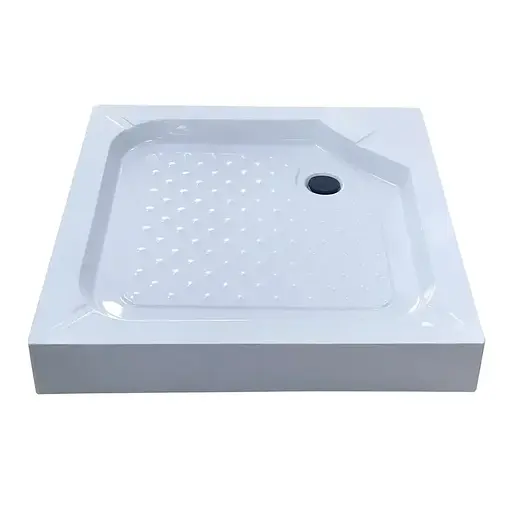 Душевой поддон с сифоном Mixxus Cubic ST01-90x90x13 диаметр слива 52 мм MI6917 Белый - фото 1