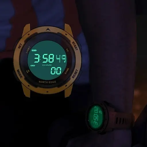 Годинник North Edge MARS Pro Black 5BAR - фото 15