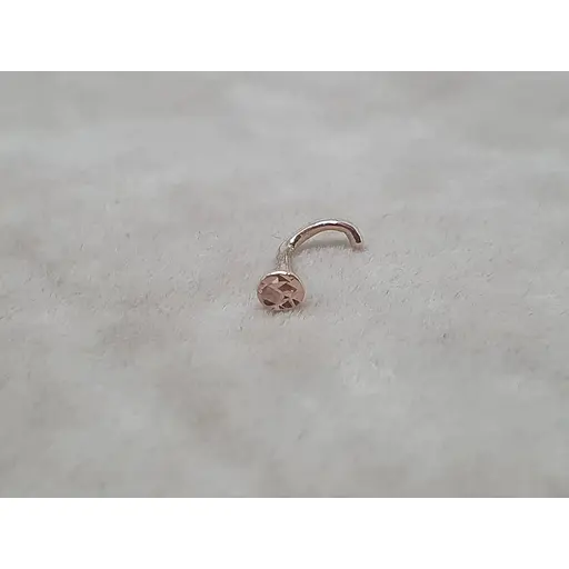 Золота сережка-пірсинг Favoritum в ніс. 310118_А - фото 2