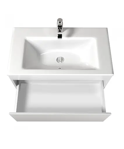 Тумба Мойдодир Prime 80-А з умивальником Amalfi 80 підвісна Білий - фото 7