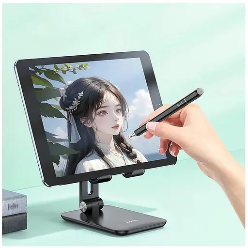 Стилус Hoco GM111 Cool dynamic series 3-in-1 passive universal capacitive pen черный - фото 5