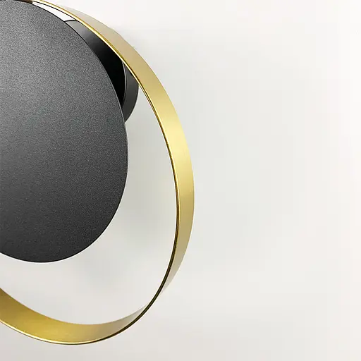 Настінне бра Liberty із латунною фурнітурою Line F Арт. WB11-250*250 BK+GD - фото 5