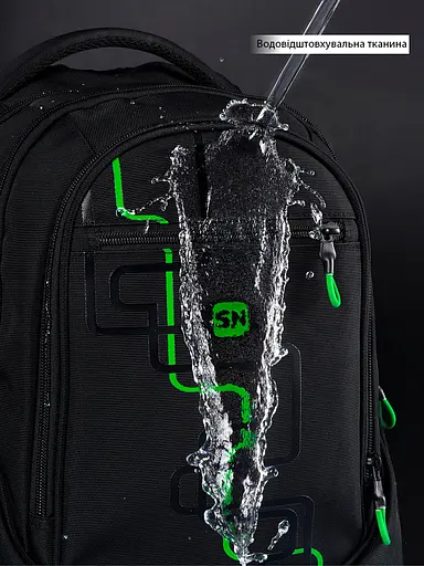 ﻿ Подростковый рюкзак с ортопедической спинкой черный с usb портом Winner / SkyName (90-140G) - фото 6