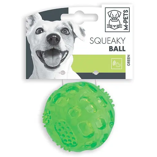 Игрушка мячик для собак с пищалкой M-Pets Squeaky Ball Toy - 6,3 см