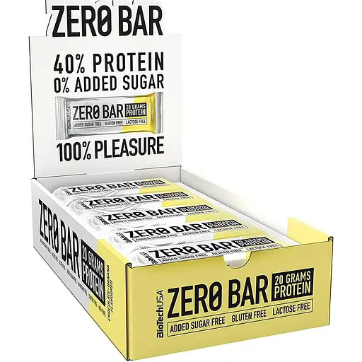 Батончики BiotechUSA Zero Bar Chocolate-Banana (20 шт. x 50 г)