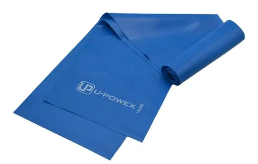 Стрічка-еспандер U-Powex Fitness band для фітнесу та реабілітації 0.4мм. (6.8 кг) Blue (UP_1007_Blue) - фото 5