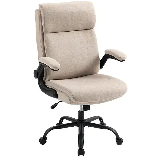 Офисное кресло GT Racer бежевое (B-3021 Fabric Beige) - фото 1