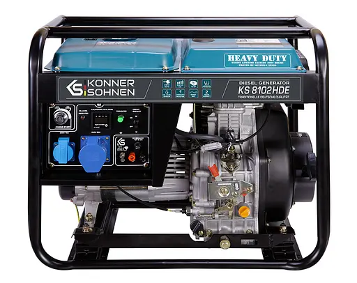 Генератор дизельний Konner&Sohnen 6/6.5 кВт KS 8102HDE - фото 1
