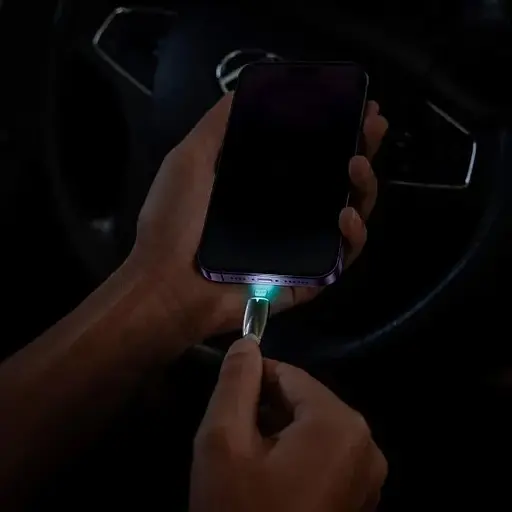 Кабель Baseus Glimmer Series Fast Charging USB-C to Lightning 20w 1m White (CADH000002) [155528] - фото 10