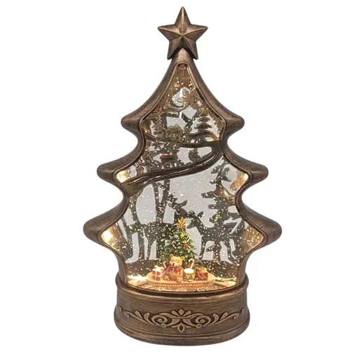 Светильник-декор новогодний Ёлка HC-S040 LED USB-кабель AAх3 (20.3x8.6x30.6см)