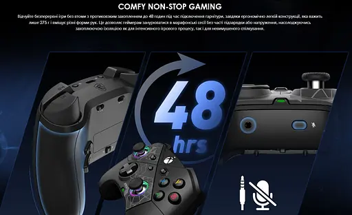 Геймпад джойстик для смартфона, ПК, Xbox MSI FORCE W PRO WIRELESS Black - фото 8