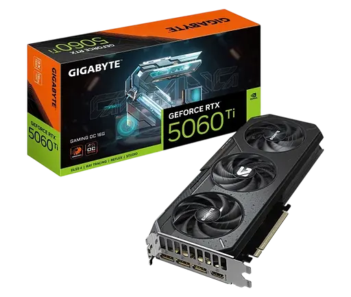 Видеокарта GeForce RTX 5060 Ti 16GB Gigabyte Windforce OC (GV-N506TWF2OC-16GD)
