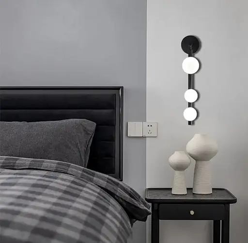 Настінний світильник DOLL BLACK Line F B 69-3 BK - фото 1