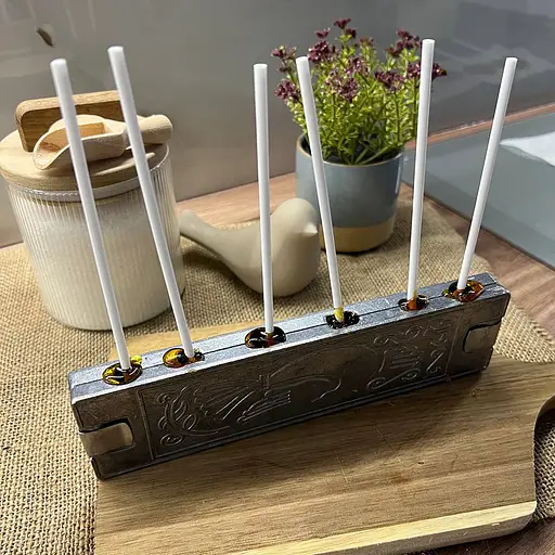 Форма для домашнего приготовления леденцов и конфет "Мишка, Рыбка, Белочка" + 10 палочек, ХЕАЗ Серебристый 85993 - фото 5