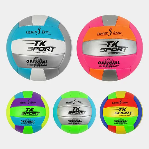 М’яч волейбольний TK Sport, C54983, 260-280 г, матеріал PU, розмір №5 (В асортименті) - фото 2