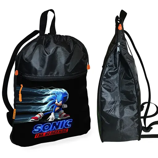 Школьный рюкзак детский Супер Соник + Сумка для обуви спортивной формы рюкзак-мешок для мальчика (01840) - фото 2