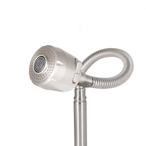 Смеситель для кухни Lidz Aria 015F41 с гибким изливом (k35) LDARI015F41NKS45306 Nickel Нержавеющая сталь - фото 4