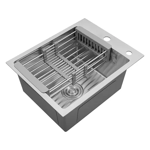 Кухонная мойка Kroner KRP Gebürstet - 4050HM (3,0/1,0 мм) (CV029164) - фото 4