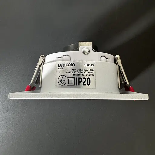 Встраиваемый светильник Ledcoin DL0395 под лампу белый - фото 2