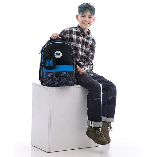 Рюкзак GoPack Education 182M Fearless Vibe Чорний (GO26-182M-6) - фото 16