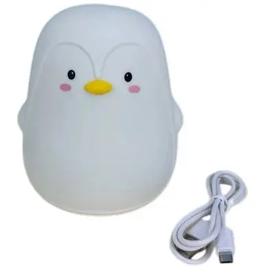 Детский силиконовый ночник Penguin LJC-129 пингвин светильник аккумуляторная игрушка для сна - фото 1