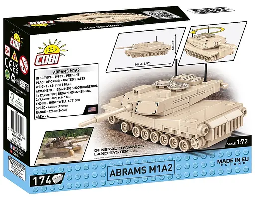Конструктор COBI танк ЗСУ Abrams 3106 - фото 6