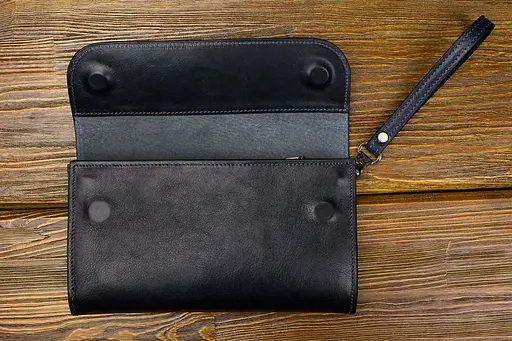 Чоловічий шкіряний клатч GRANDE PELLE 22.5х13х4 см sum0026204 - фото 5