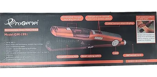 Випрямляч ProGemei GM-1991 із зволоженням та з турмаліновим покриттям 65 Вт - фото 9