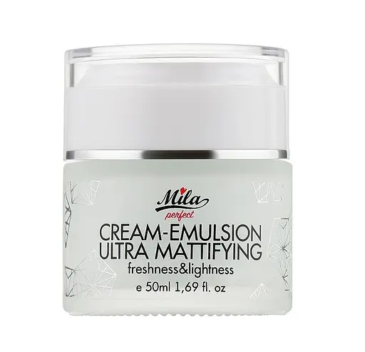 Нежно матирующая крем-эмульсия Cream-emulsion ultra mattifying Mila perfect 50 мл - фото 1