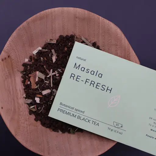 Re-Fresh Masala – освежающий чай масала 70 г, Pink Elephant - фото 3