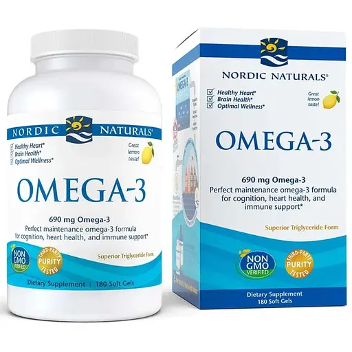 Жирные кислоты Nordic Naturals Omega-3 180 капсул - фото 1
