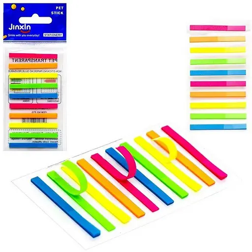 Закладка Color-It Stick Notes Р44-4 неонова 5 кольорів