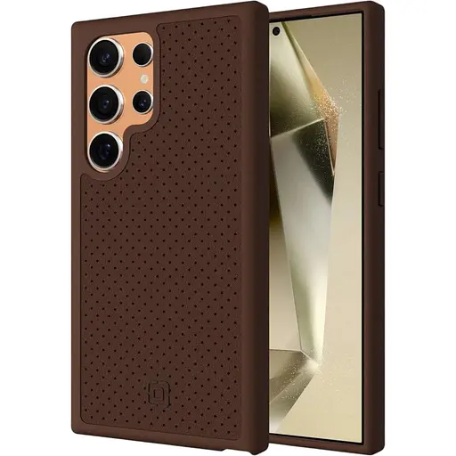 Оригінальний протиударний шкіряний чохол Samsung для Galaxy S24 Ultra Incipio Protective Leather Case Brown