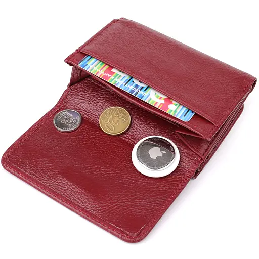 Жіночий гаманець із натуральної шкіри ST Leather 11.5х8.5х2 см acs0029648 - фото 8