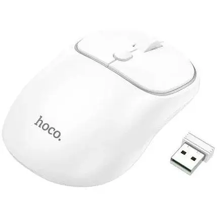 Мышь Hoco GM25 Royal dual-mode беспроводная 2 режима белая - фото 1
