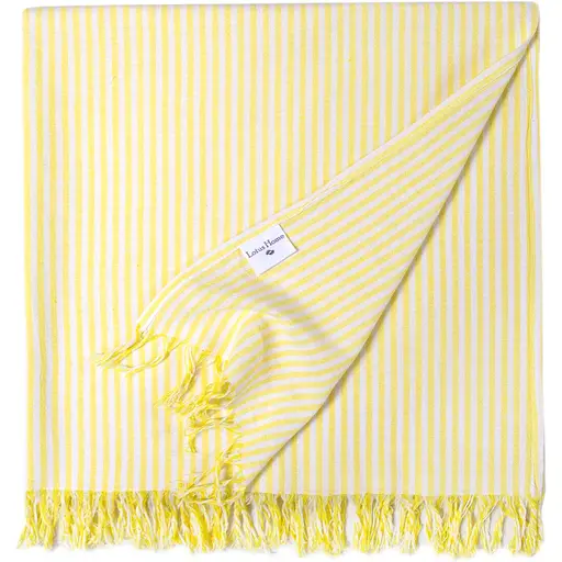 Полотенце Lotus Home Pestemal Argosa stripe 85х175 см желтое (svt-2000022344234) - фото 2