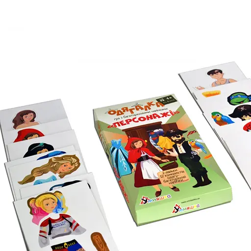 Игра с многоразовыми наклейками "Одевалка Персонажи" Умняшка 1906-UM - фото 5