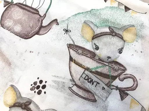 Хлопковая пеленка Moontime 100х80см "Мышата" - фото 2