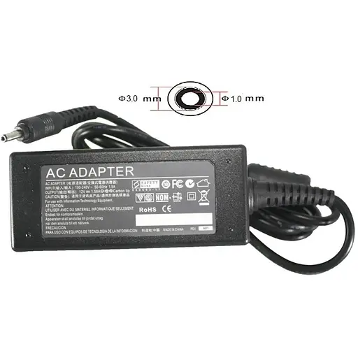 Блок питания для планшетов (зарядное устройство) PowerPlant ACER 220V, 12V 18W 1.5A (3.0*1.0)