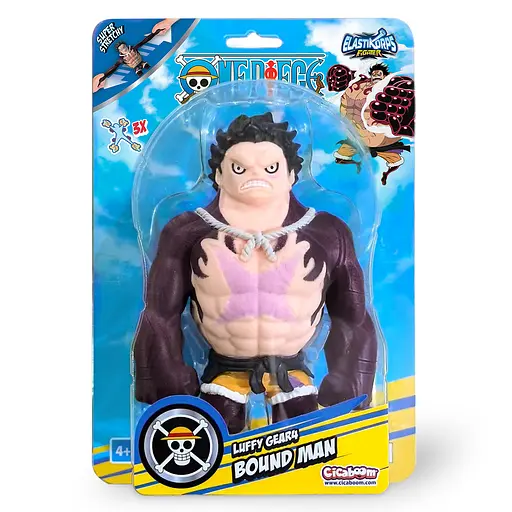Стретч-игрушка ELASTIKORPS серии One piece – ЛУФФИ 4 ГИР. ПРУЖИННЫЙ ЧЕЛОВЕК