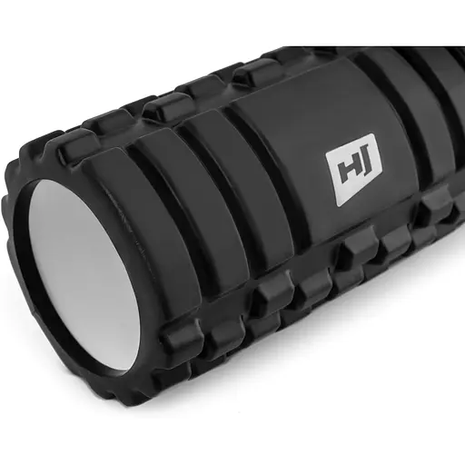 Роллер массажер (валик, ролик) Hop-Sport EVA 45см черный - фото 3