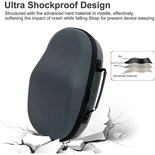 Кейс ALLOYSEED Carrying Case для Meta Quest 3/Quest 3S Gray D [139298] - фото 7