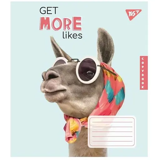 Зошит учнівський "Get more likes" Yes 767246 18 аркушів Різнокольоровий - фото 1