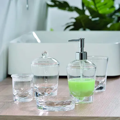 Стакан для зубных щеток Leticia, прозрачный (20546) - фото 2